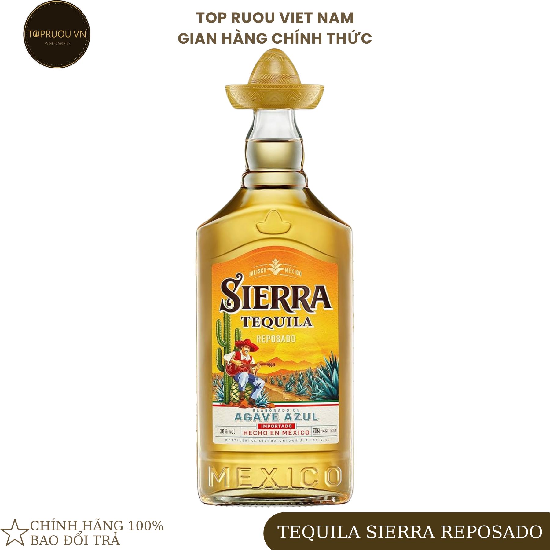 [Top Rượu VN] Rượu Tequila Sierra Reposado 700ml [Chính Hãng]