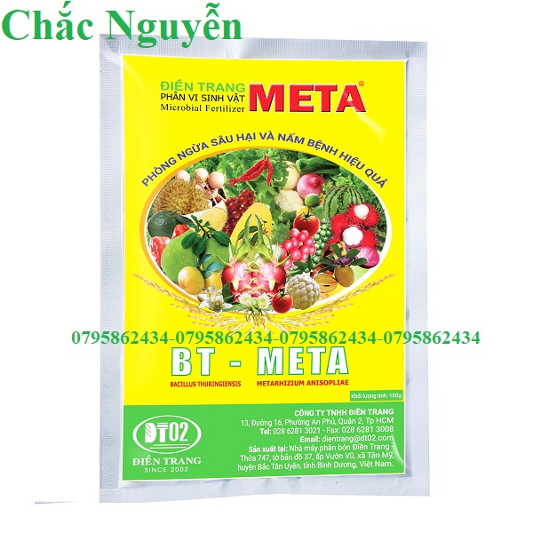 Chế phẩm sinh học nấm xanh bt-meta 100 gram chacnguyenshop