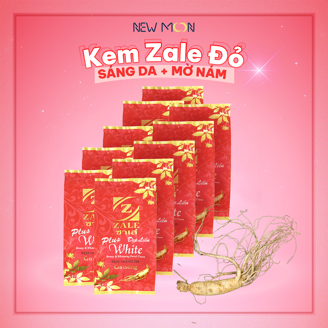 Kem nén dưỡng sáng da zale đỏ nhân sâm thái lan chính hãng combo 10 lọ