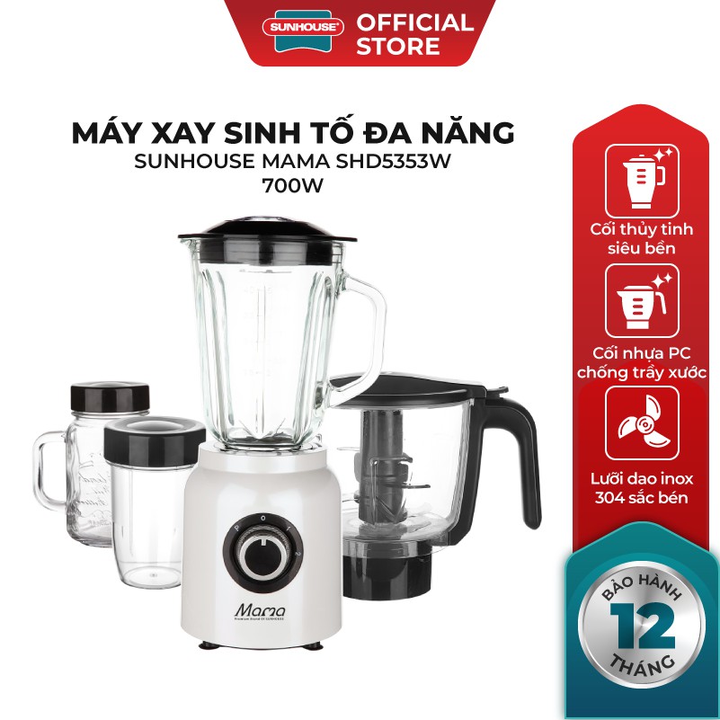 Máy xay sinh tố đa năng sunhouse mama shd5353w