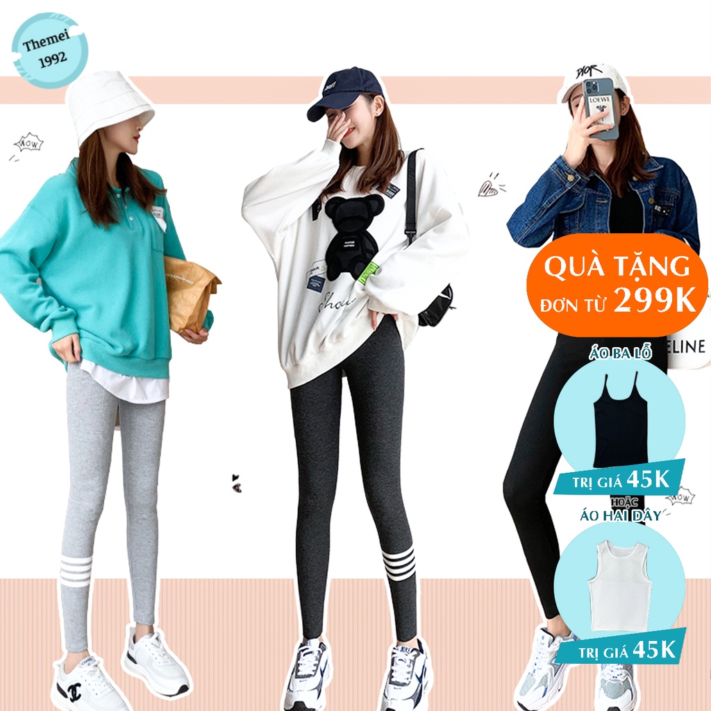 Quần legging nữ THE MEI 1992 - legging nữ tất cao cấp len tăm hàng Quảng Châu loại 1 co giãn siêu ấm 2021