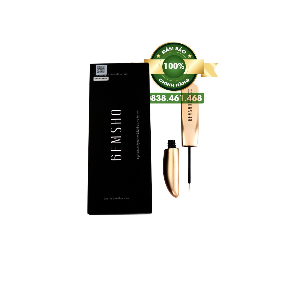 Siêu Dưỡng Dài Kích Mọc Mi Gemsho 3ml