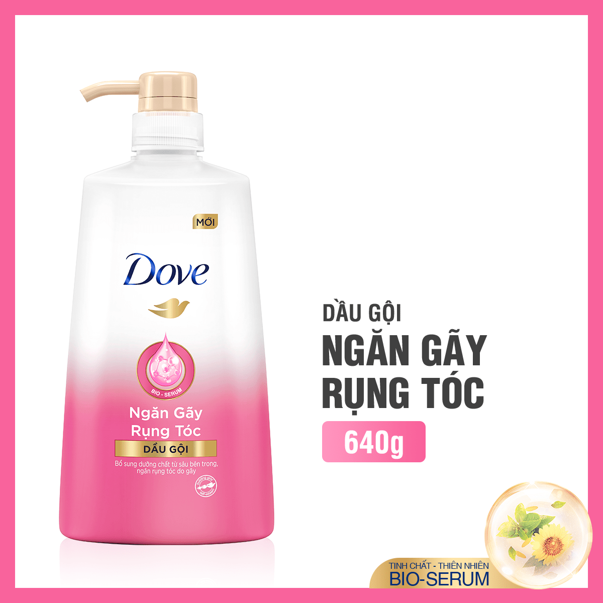Dầu gội dove ngăn gãy rụng 640g