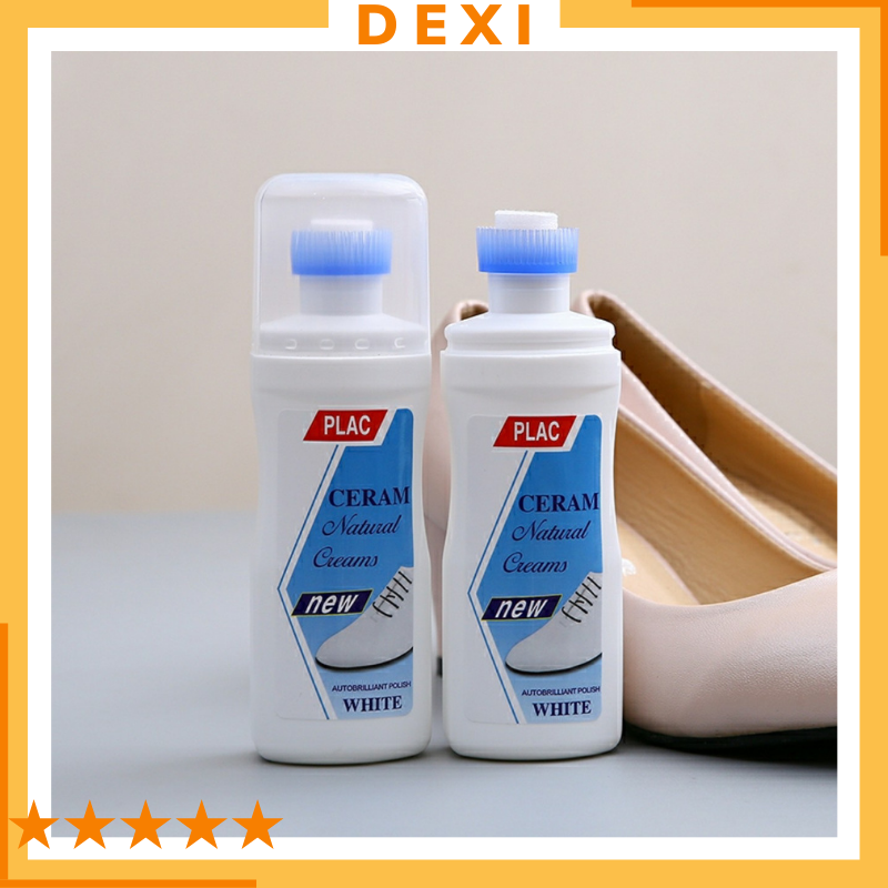 Chai nước lau giày PLAC giúp tẩy sạch và giữ an toàn cho da giày, túi xách