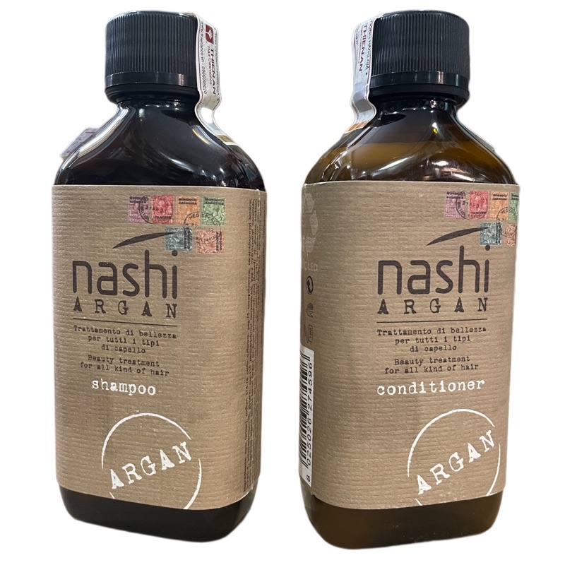 Nashi-Italia Dầu gội xả phục hồi tóc Nashi Argan 200mlx2
