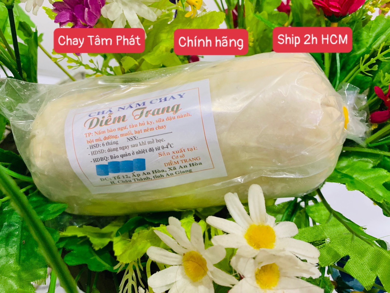  ❤️500g CHẢ NẤM CHAY DIỄM TRANG  Chay Tâm Phát  Hàng đông lạnh Chỉ bán tại HCM 
