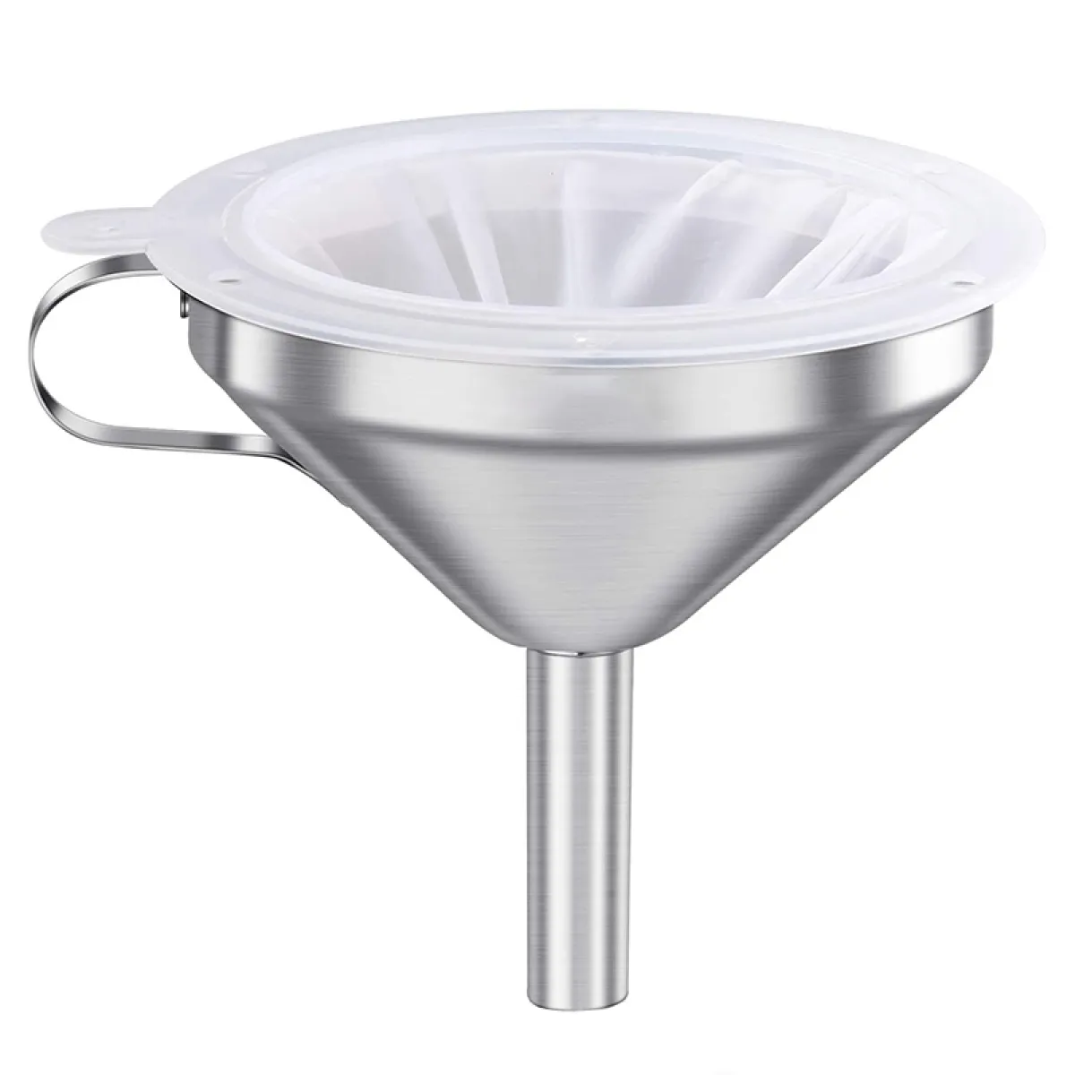 5 Inch Premium Stainless Steel Funnel With 200 Mesh Food Filter Strainer For Filling Bottles Food Funnel For Kitchen Lazada