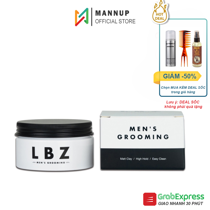 Sáp vuốt tóc lbz matt clay 90g - chính hãng 100%