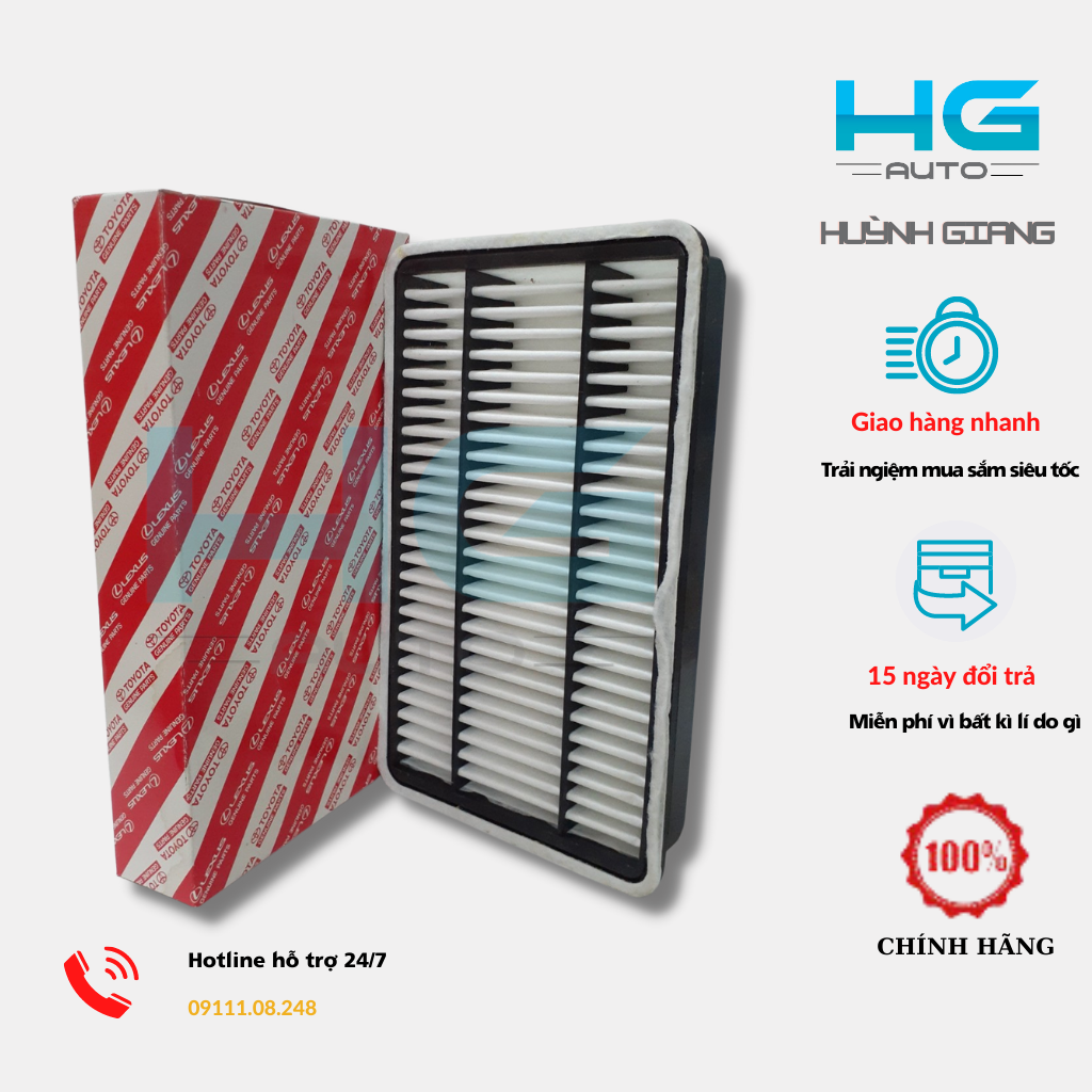Lọc gió động cơ cá mập toyota đời 2010 - mã 17801-30060 - hgauto