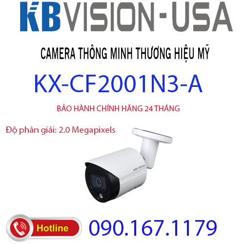 HCMCamera IP hồng ngoại 2.0 Megapixel KBVISION KX-CF2001N3-A