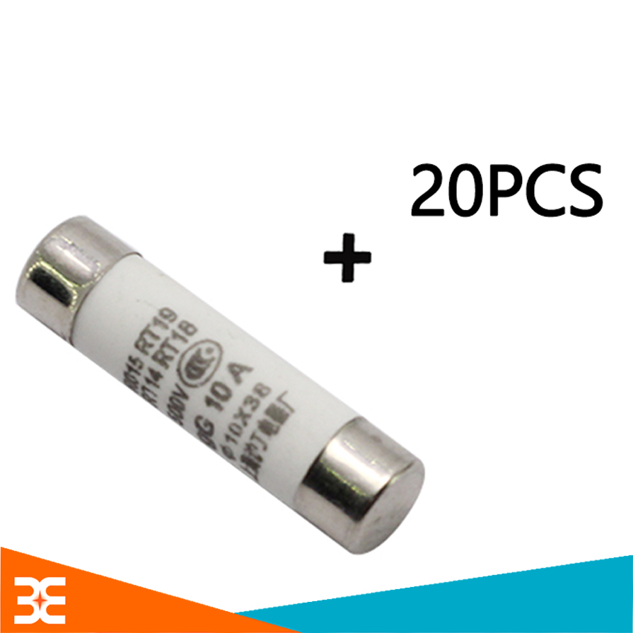 Hộp 20 Cầu Chì Sứ 10x38mm (Xịn)