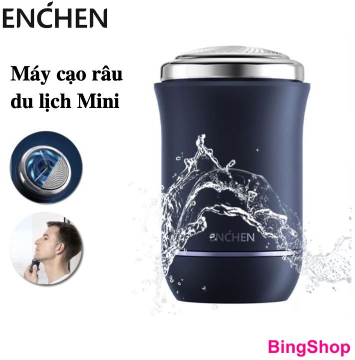 Máy cạo râu du lịch Mini Enchen traveller chống nước IPX6 Pin sạc - Chính Hãng