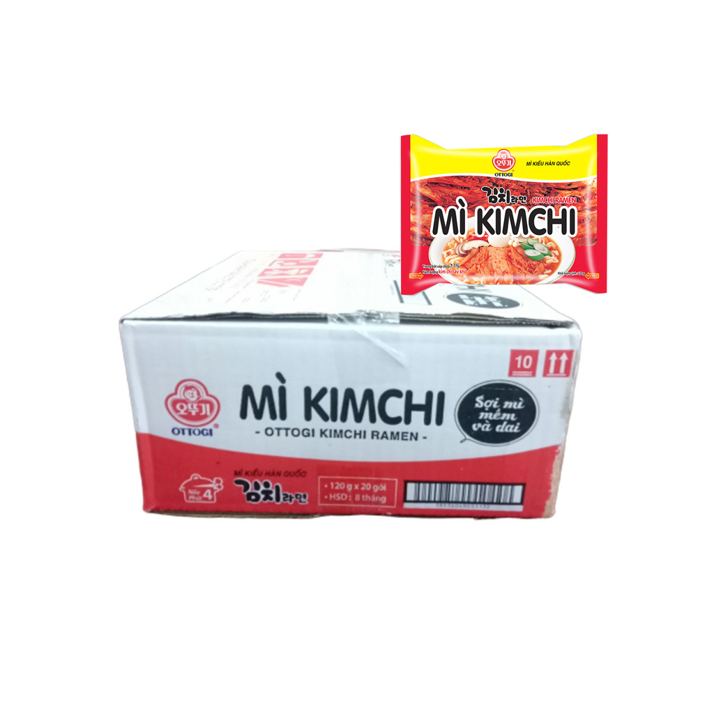 1 Thùng 20 gói - mì kim chi Ottogi 120g, cam kết hàng chính hãng, chất lượng đảm bảo, an toàn cho sức khỏe người dùng