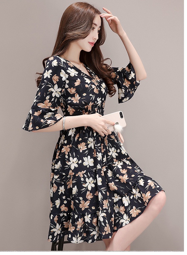 Đầm xòe hoa đơn giàn thanh lịch beyeu1688 - by1110