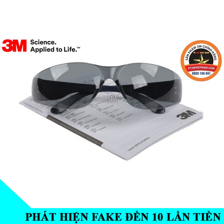 Kính bảo hộ 3m 2721 chống nắng ,chống bụi, chống vật bắn , chống tia uv bảo vệ đôi mắt