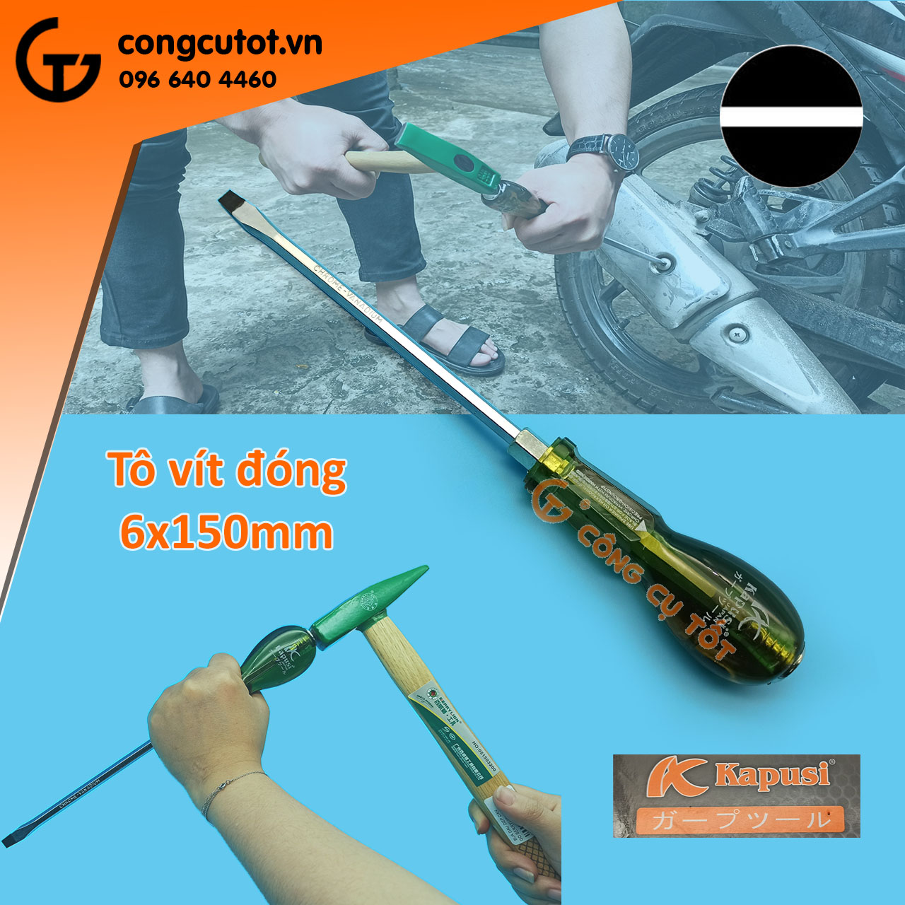 Tô vít đóng 2 cạnh Kapusi