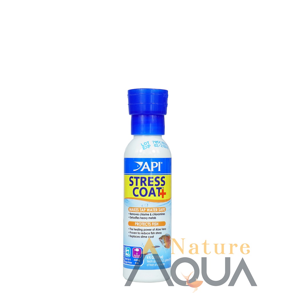 Dung dịch khử clogiảm stressbảo vệ nhớt cho cá cao cấp API STRESS COAT chai 118ml