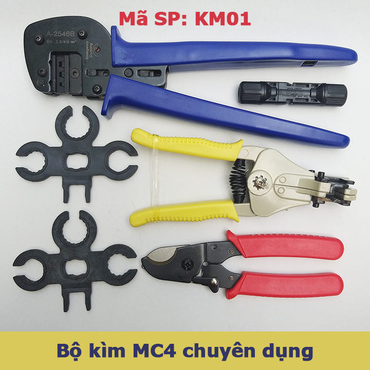 Bộ kìm MC4 chuyên nghiệp bộ dụng cụ bấm cos MC4 chuyện dụng cho điện năng lượng mặt trời