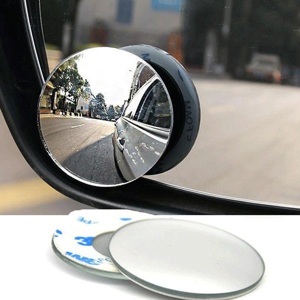 Gương cầu lồi xóa 360 điểm mù 5cm KHÔNG VIỀN gắn kính chiếu hậu ô tô, xe máy không viền kiếng