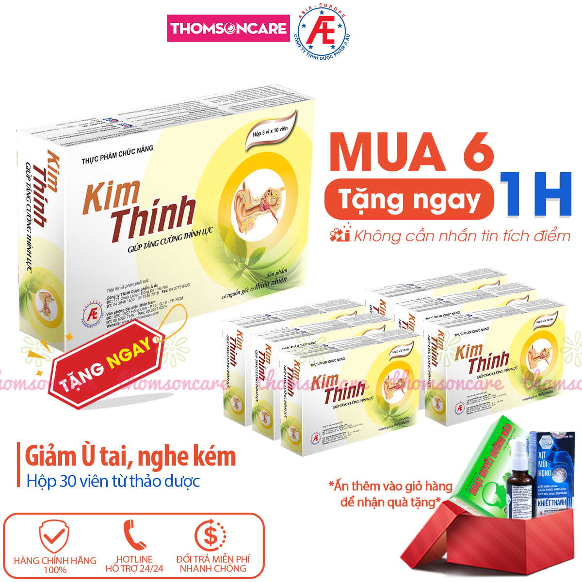 Kim thính - Tăng cường thính lực, ù tai từ thảo dược