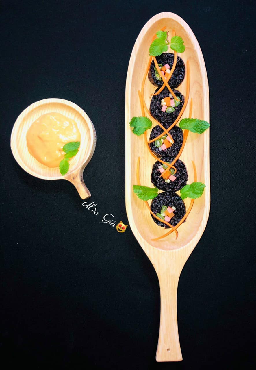 Khay gỗ oval sâu lòng có tay cầm- Khay gỗ đựng đồ ăn hình quả bí