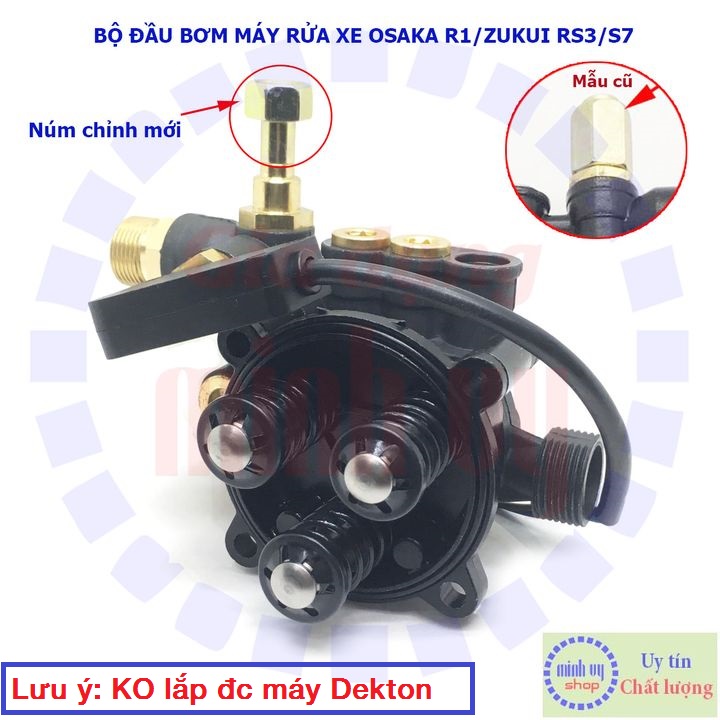 Bộ đầu bơm dùng cho máy rửa xe chỉnh áp Zukui RS3 /Osaka R1