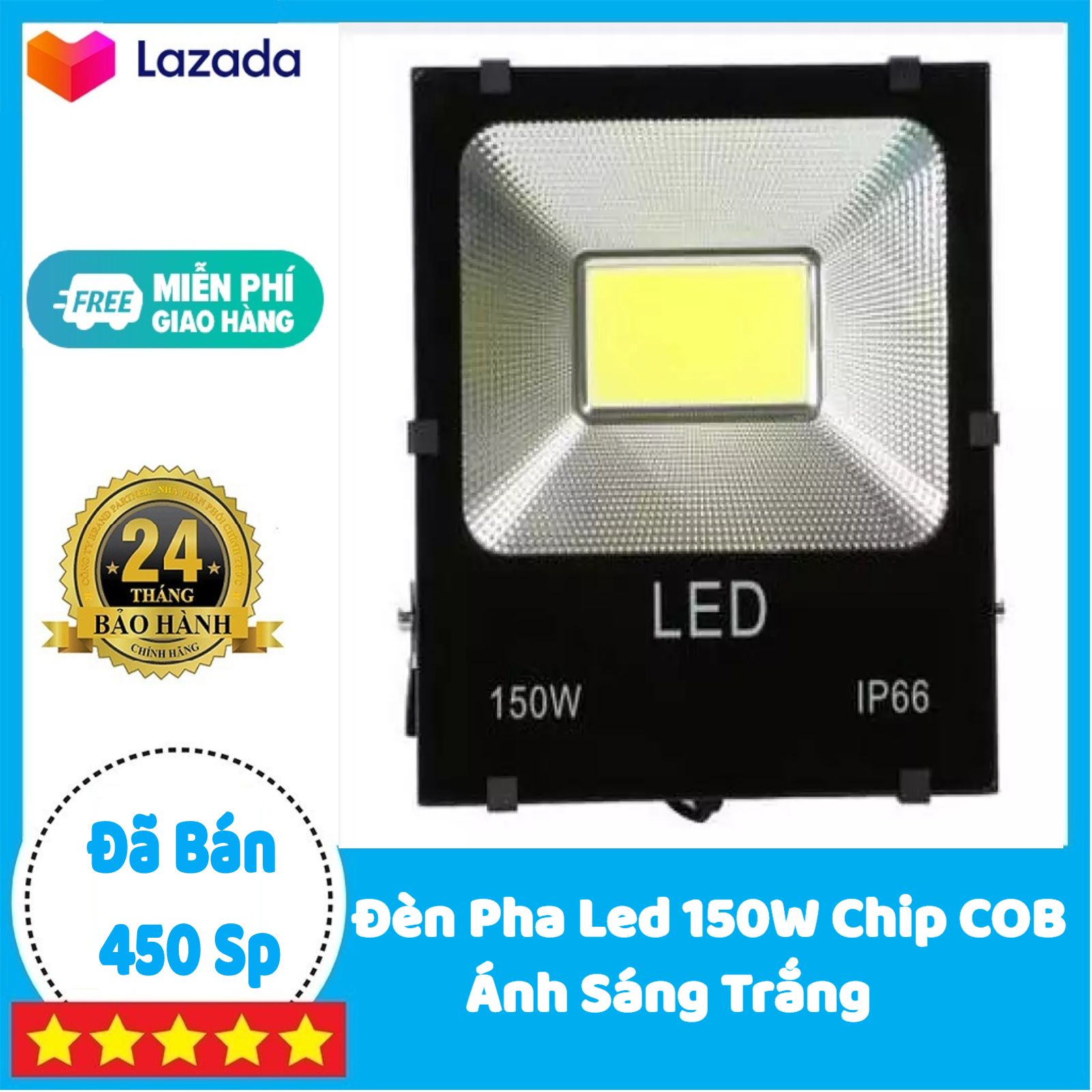 ĐÈN PHA LED COB 150W SIÊU SÁNG | BẢO HÀNH 1 NĂM | - TIẾT KIỆM ĐIỆN - CHỐNG NƯỚC CAO