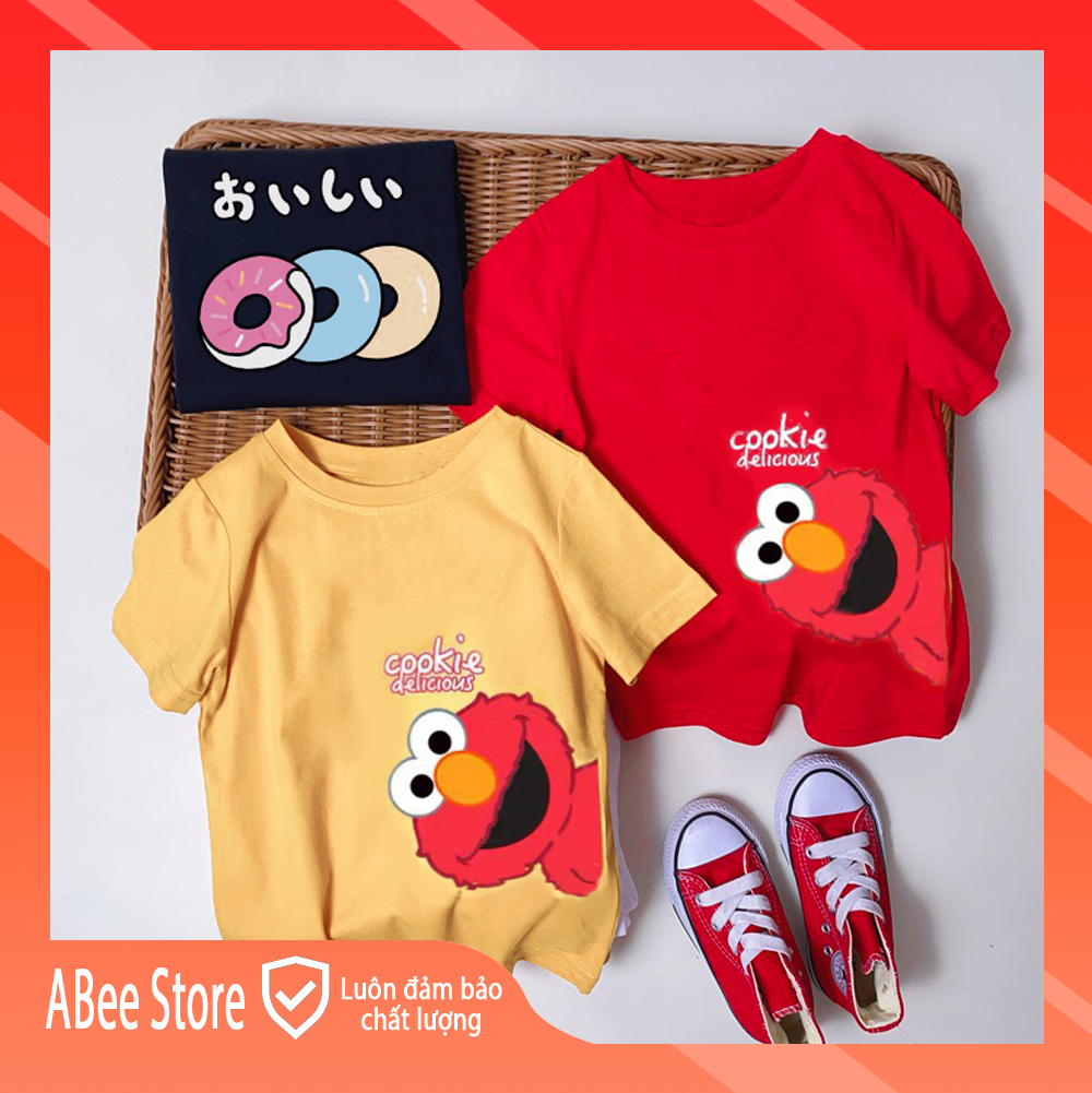 Áo Phông Bé Trai Bé Gái Mặt Cười Hàn Quốc, Áo Thun Trẻ Em Chất Cotton 1-5 tuổi Tuổi Abee Store Size 8-20kg AC5