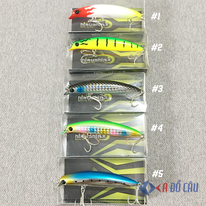 Mồi câu cá chẽm, cá tráp minnow lipless75 -7g