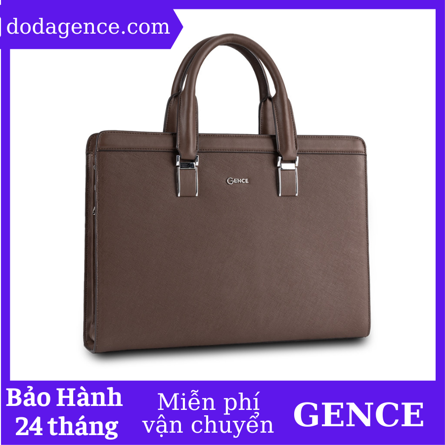 Túi xách, cặp thời trang công sở nam da bò sanffiano cao cấp cdx14 nâu