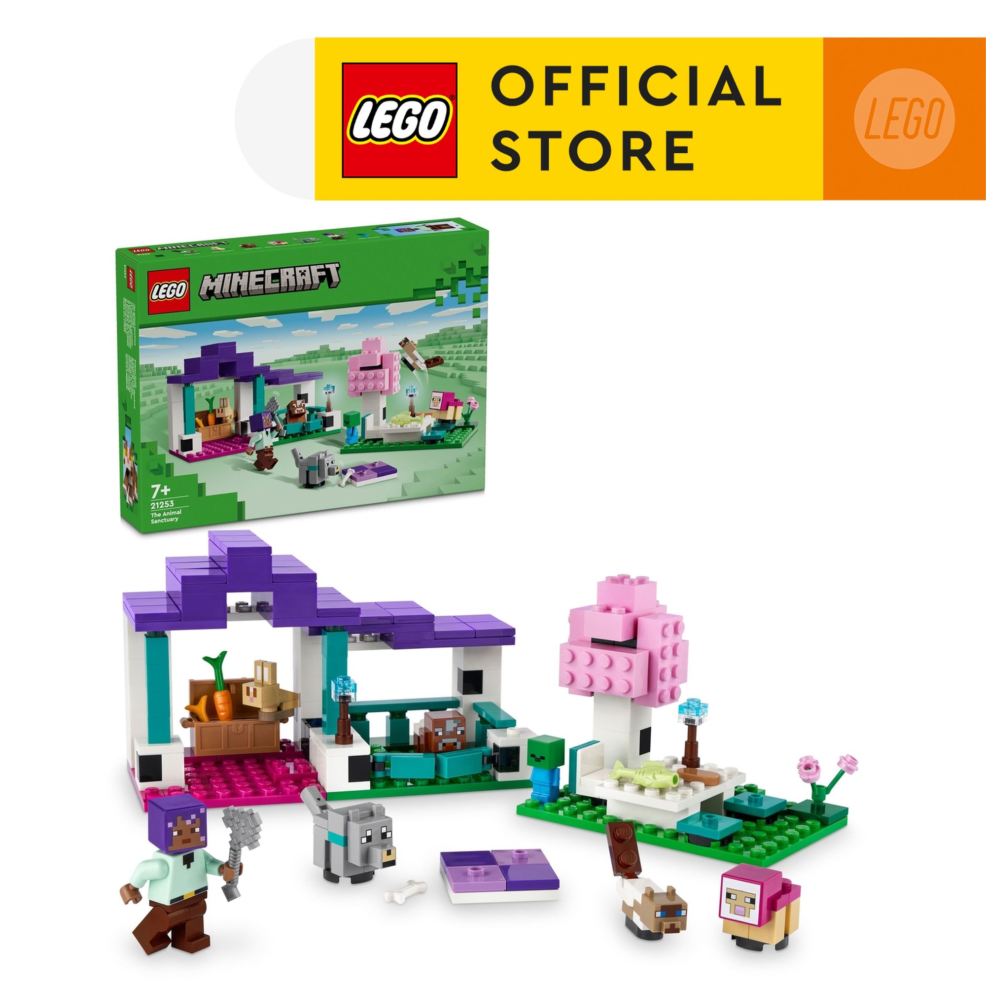 Lego minecraft 21253 đồ chơi lắp ráp mô hình khu bảo tồn động vật hoang dã
