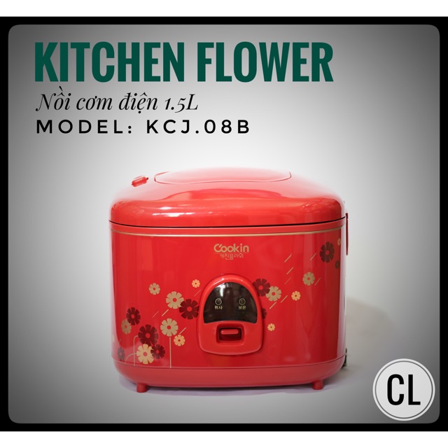 Hàng chính hãng - Nồi cơm điện hàn quốc Kitchen Flower KCJ-08B