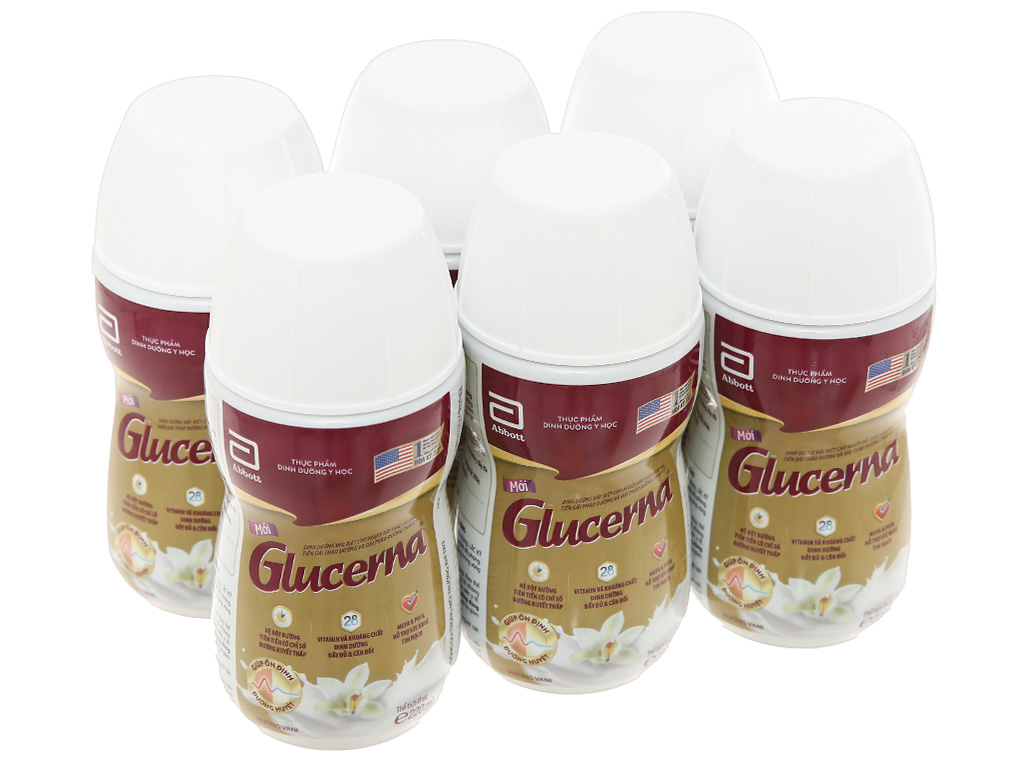 Sữa Abbott Glucerna nước hương Vani 220ml (6 chai)