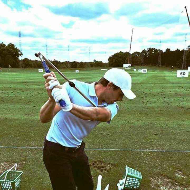 Gậy tập thể lực swing golf tay nắm kỹ thuật- gậy golf gấp đa năng