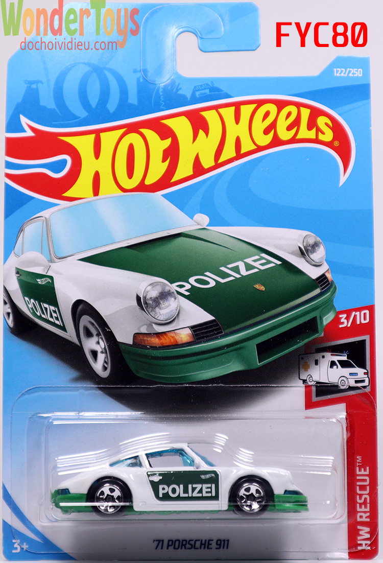 Xe Mô Hình Hot Wheels '71 Porsche 911 Collections Hw Rescue - 2019 - FYC80