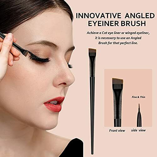 Cọ tán chân mày cao cấp lông dài maga eyebrow angled brush