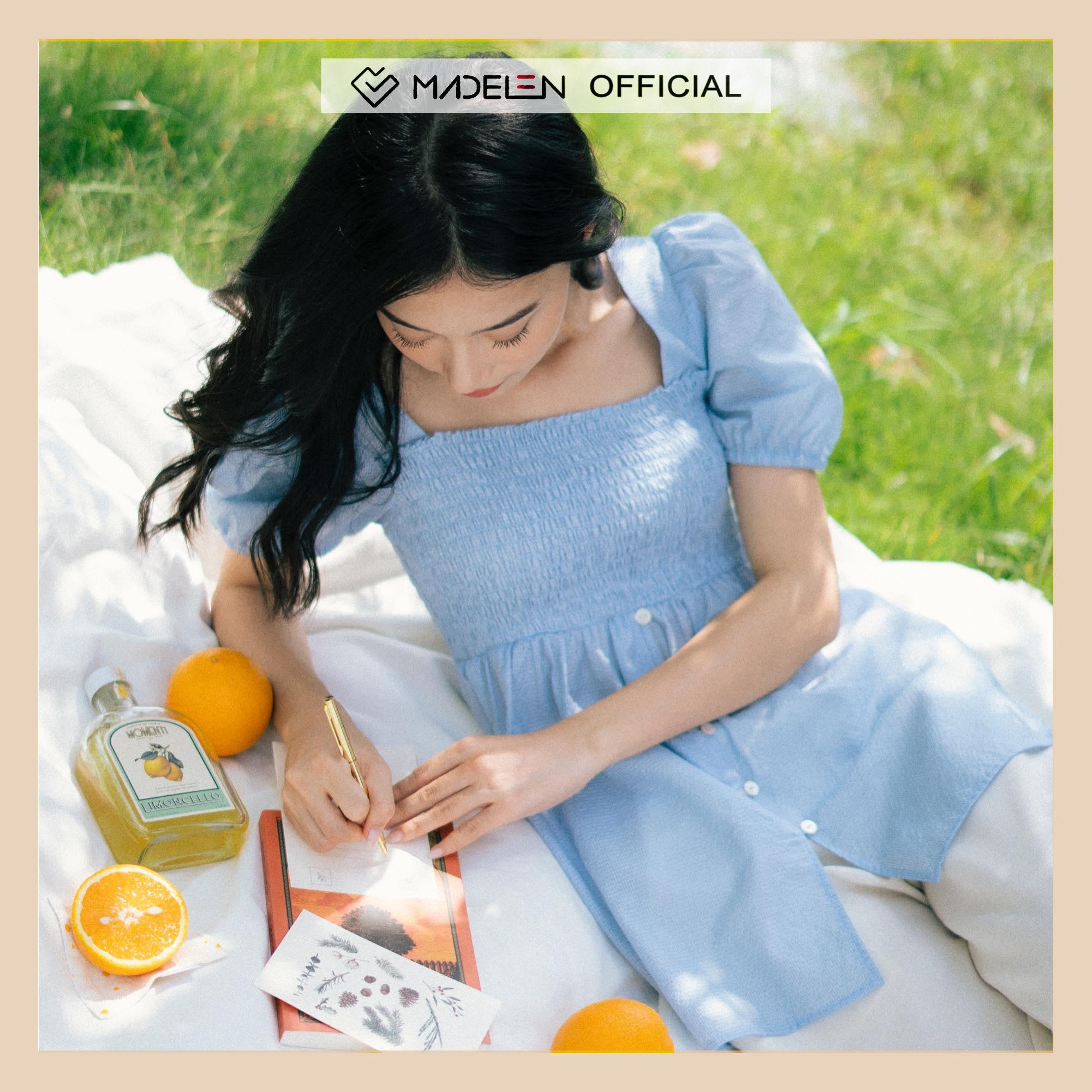 Áo Babydoll Dập Nhún Madelen