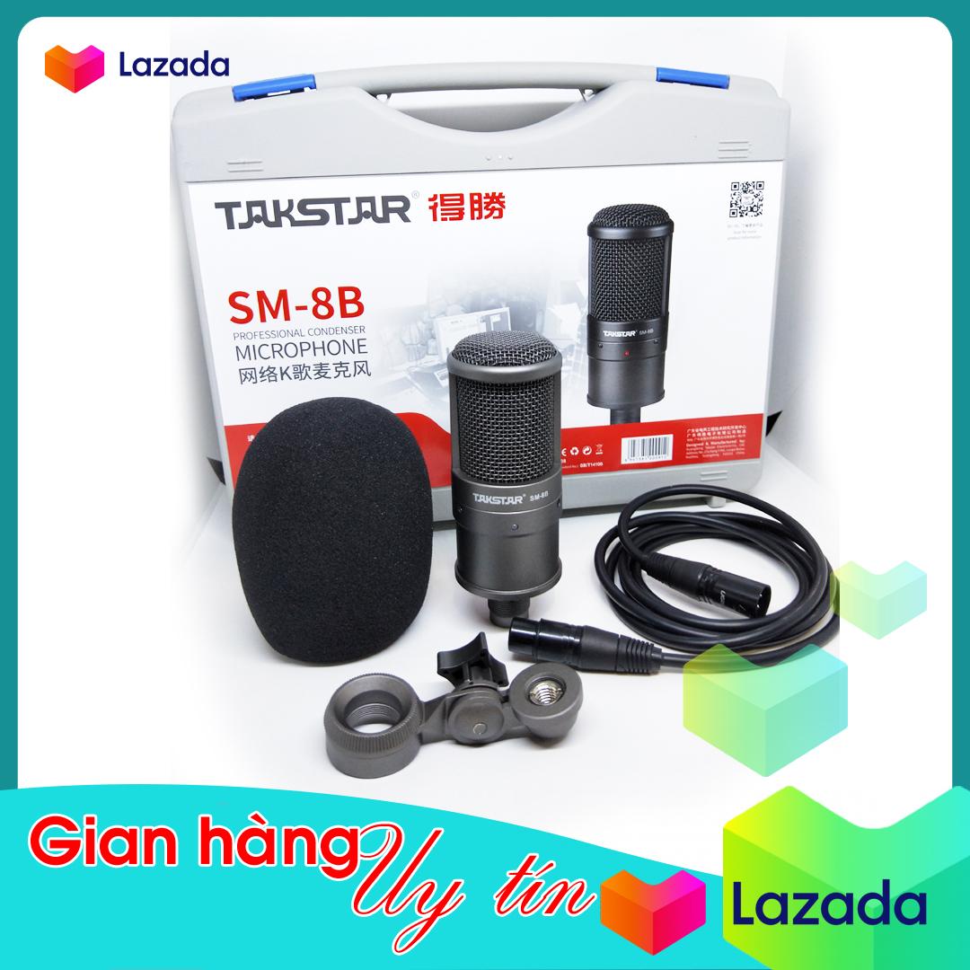 MIC THU ÂM VÀ LIVESTREAM TAKSTAR sm8b cao cấp, BẢO HÀNH 1 ĐỔI 1
