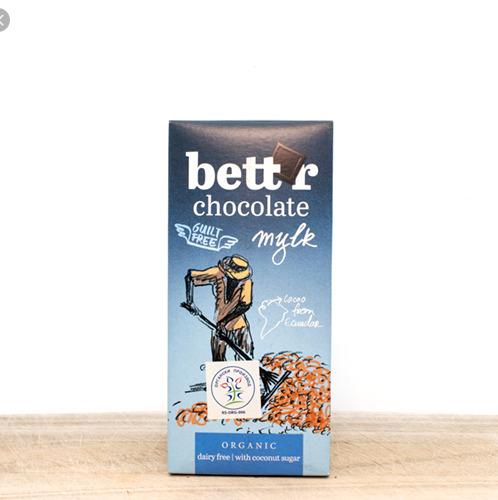 Socola sữa hữu cơ thanh Bettr 60g