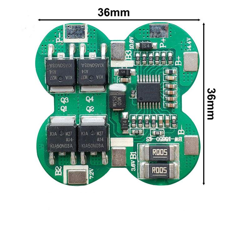 Mạch bảo vệ pin 4s 16.8v 20a mạch máy khoan