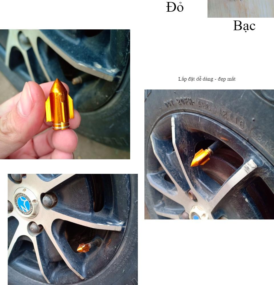 ĐẦU GẮN VAN XE MÁY HÌNH MŨI TÊN( 2 CÁI)