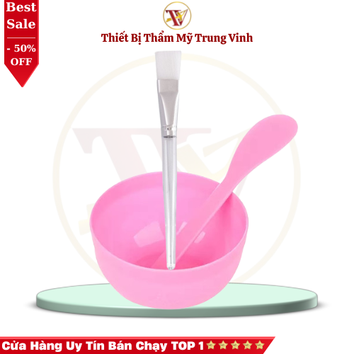 Bát pha bột mặt nạ , chổi , thìa , chổi silicon