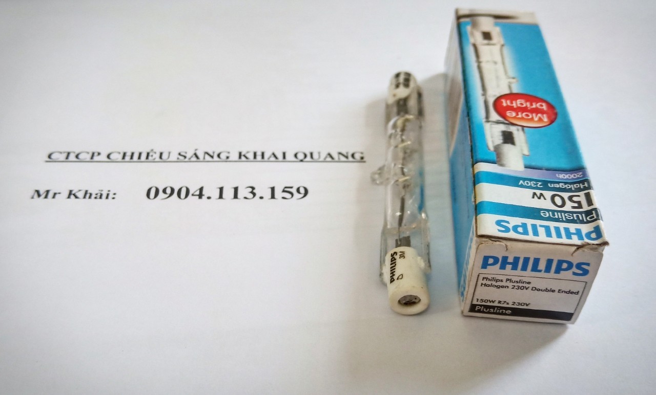 (SALE) Combo 5 Bóng halogen đũa Philips Plusline 150W 230V đui R7s