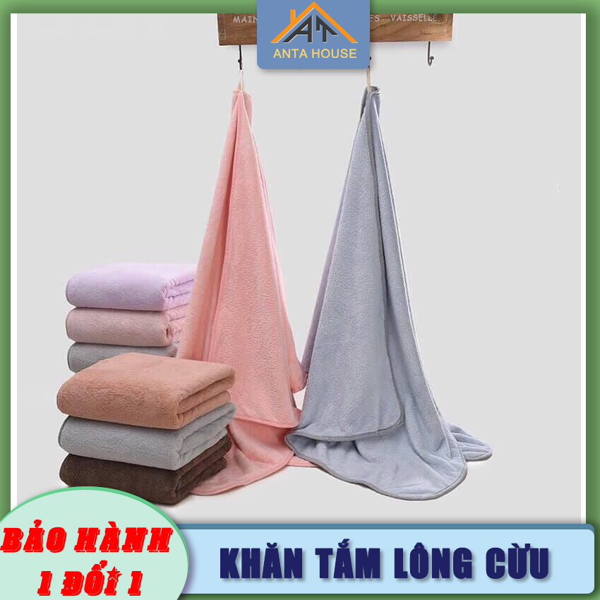 Khăn tắm lông cừu hàn quốc kích thước 14070cm