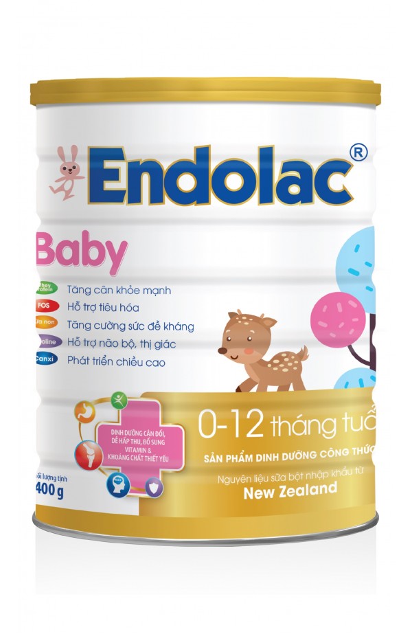 Sữa bột Endolac Baby 400G-900G Dành cho trẻ từ 0 - 12 tháng tuổi