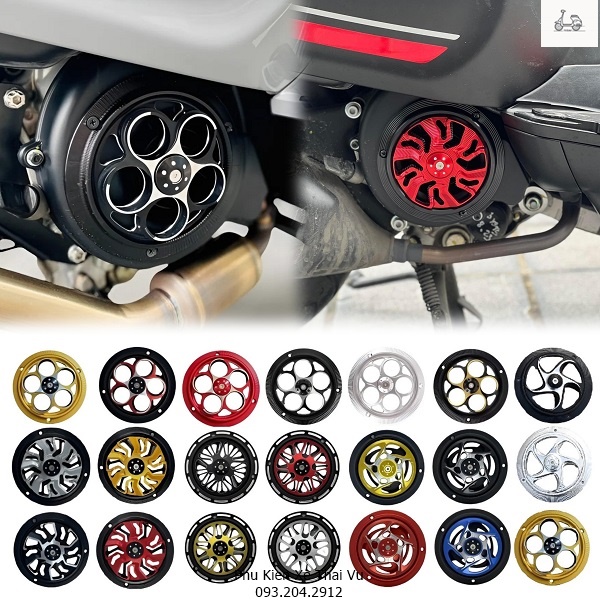 Ốp Quạt Gió Xoay Vespa Hàng CNC Loại Xoay Được