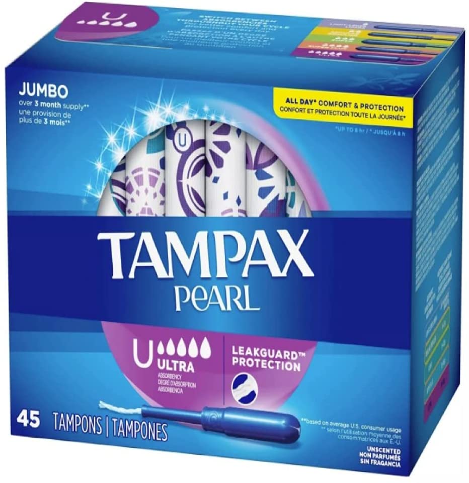 Băng vệ sinh dạng ống Tampax Pearl Tampon 45 cây ultra