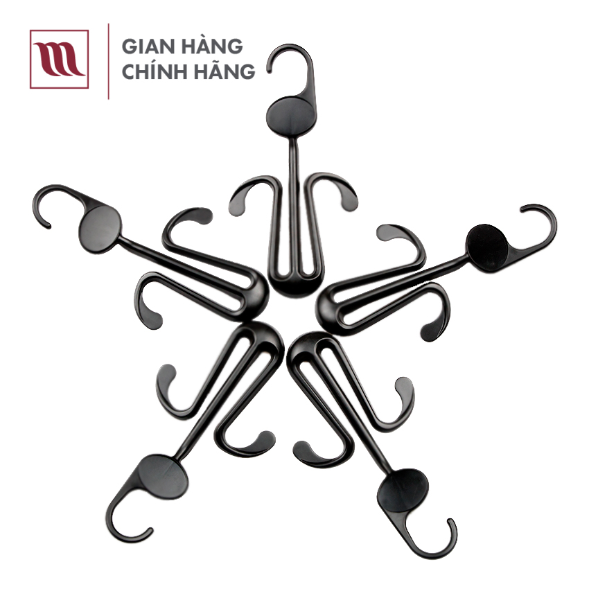Combo 5 Móc treo giày dép người lớn chính hãng Mainetti, giữ dáng giày, cứng cáp, bền bỉ theo tiêu chuấn quốc tế, Màu đen