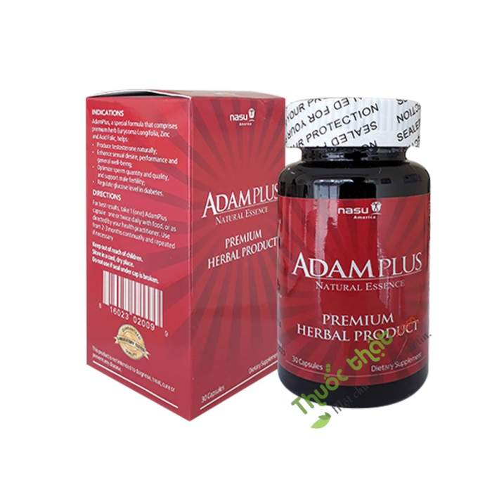 Adam Plus – Bổ thận dương, Tăng cường sinh lí nam - Hộp 30 viên
