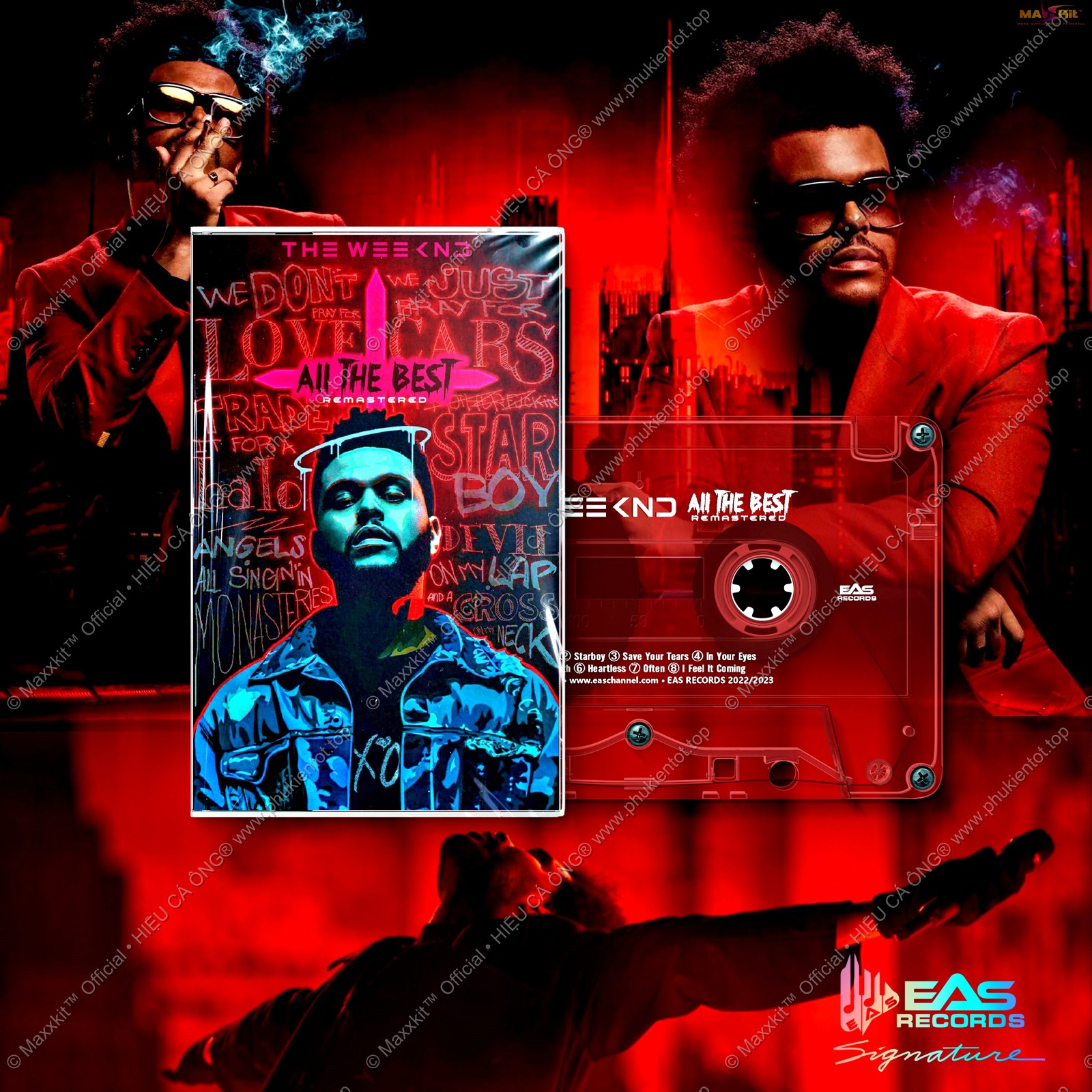 Băng cassette the weeknd - all the best - eas records